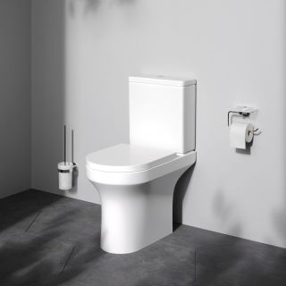 AM.PM X-JOY C85A8601SC безободковый напольный унитаз с сиденьем микролифт